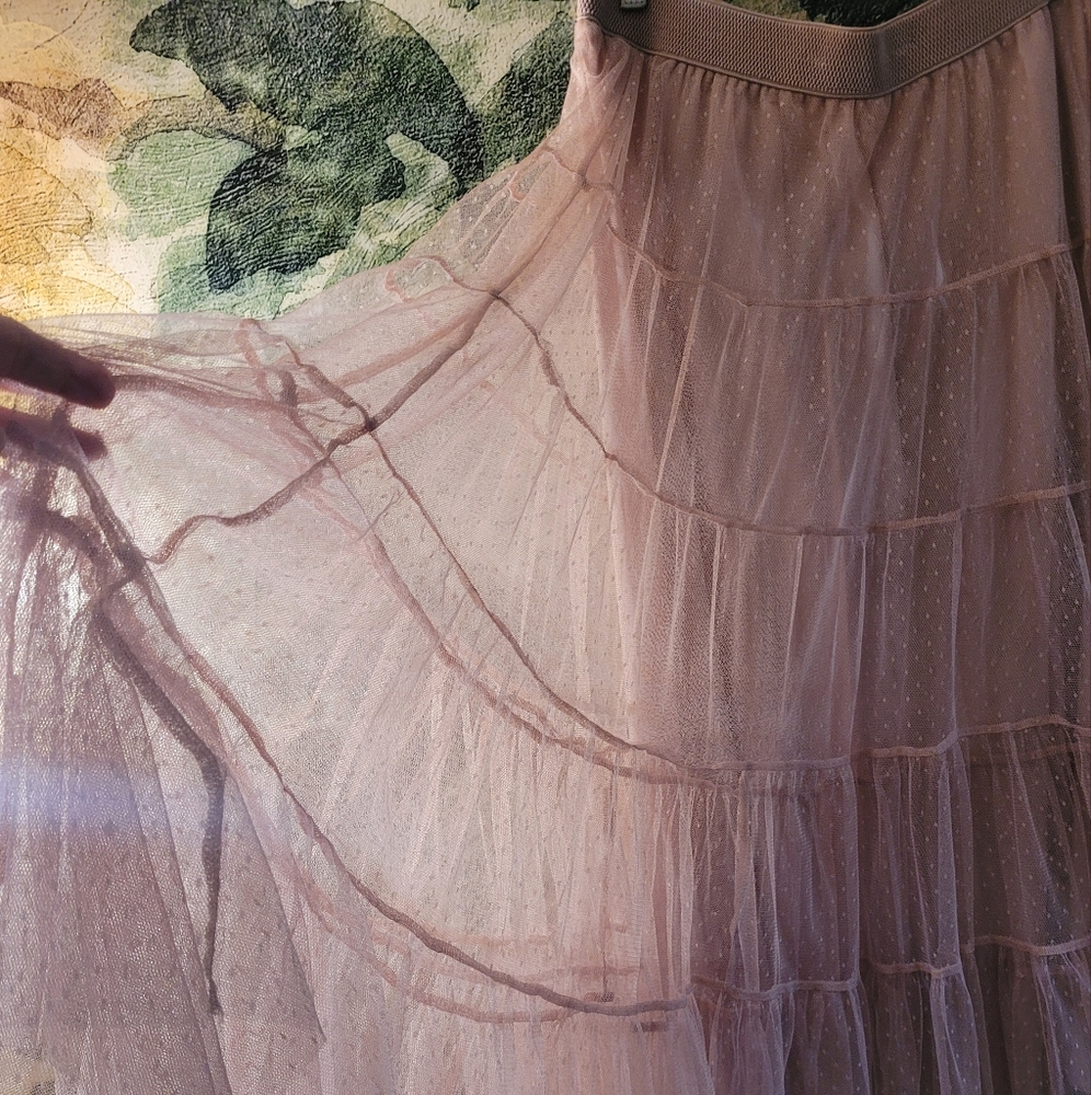 Anthropologie Tulle Midi Skirt - Picture 2 of 9